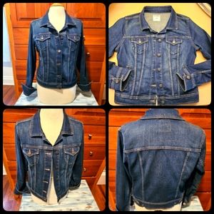 Size: women Medium,  Distressed Denim Jean Jacket,  Old Navy